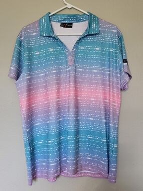 Yatta Golf XXL Womens Polo Mojave Sunset